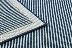 Tapis SPRING 20411994 Lignes, cadre à boucles - bleu