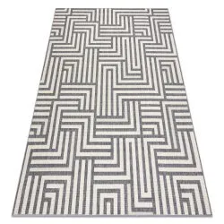 Tapis SPRING 20421332 labyrinthe, à cordes, à boucles - sahne / gris
