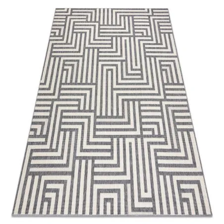Tapis SPRING 20421332 labyrinthe, à cordes, à boucles - sahne / gris