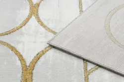Dywan EMERALD ekskluzywny 1010 glamour, stylowy koła krem / złoty