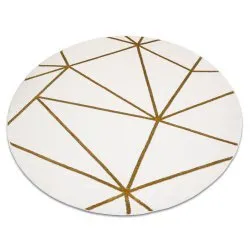 Tapis EMERALD exclusif 1013 cercle - glamour, élégant géométrique crème / or