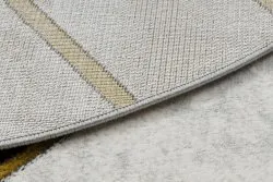 Dywan EMERALD ekskluzywny 1015 koło - glamour, stylowy marmur, geometryczny butelkowa zieleń / złoty