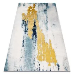 Tapis EMERALD exclusif 1025 glamour, élégant vintage bleu / or