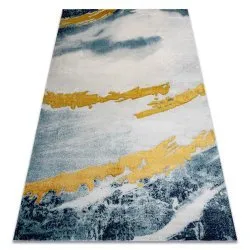 Tapis EMERALD exclusif 1023 glamour, élégant abstraction bleu / or