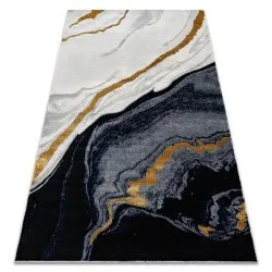 Tapis EMERALD exclusif 1017 glamour, élégant marbre blu scuro / or