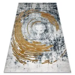Tapis EMERALD exclusif 1024 glamour, élégant abstraction bleu / or