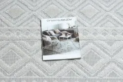 Dywan Strukturalny SOLE D3851 Boho, romby - płasko tkany beż