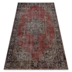 Tapis moderne MUNDO E0691 ornement, vintage extérieur rouge / beige