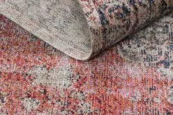Tapis moderne MUNDO E0691 ornement, vintage extérieur rouge / beige