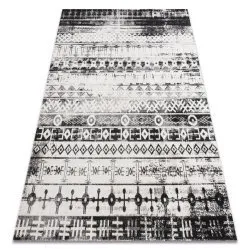 Tapis moderne MUNDO E0592 ethnique extérieur beige / noir