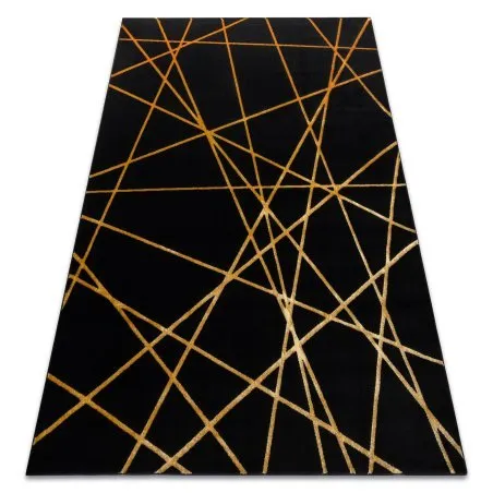 Tapis GLOSS moderne 406C 86 élégant, glamour, art déco, géométrique noir / or