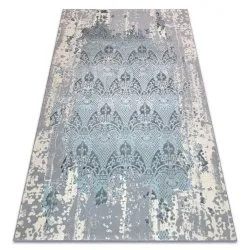 Tapis CORE W3824 Ornament Vintage - structurel, deux niveaux de molleton, bleu clair / crème / gris