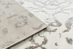 Dywan CORE 247A Ornament Vintage - Strukturalny, dwa poziomy runa, krem / brązowy