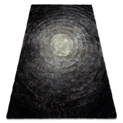 Tapis moderne FLIM 008-B2 shaggy, cercles - Structural gris