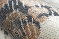 Dywan LUCE 74 nowoczesny Kostka brukowa vintage przecierany - Strukturalny szary / musztarda