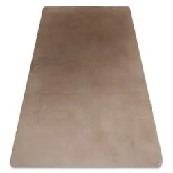 Tapis POSH Shaggy chameau, beige très épais, en peluche, antidérapant, lavable
