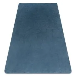 Tapis POSH Shaggy bleu très épais, en peluche, antidérapant, lavable