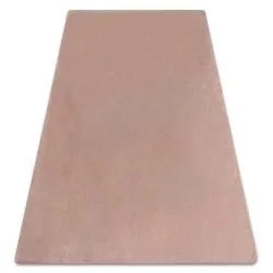Tapis POSH Shaggy noir très épais, en peluche, antidérapant, rose pâle