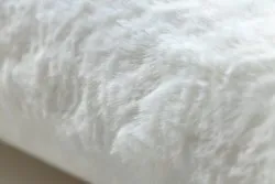 Tapis cercle POSH Shaggy ivoire très épais, en peluche, antidérapant, lavable