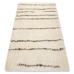 Tapis FLUFFY 2371 shaggy Rayures - crème / beige