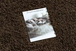 Dywan SOFFI shaggy 5cm brązowy