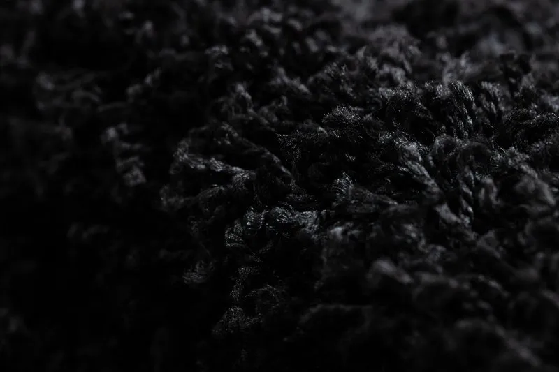 Dywan SOFFI koło shaggy 5cm czarny