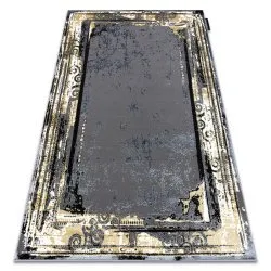 Tapis DE LUXE moderne 628 Ornement vintage - Structural gris / or