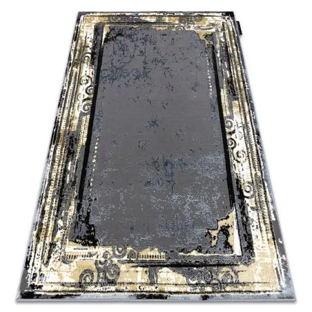 Tapis DE LUXE moderne 628 Ornement vintage - Structural gris / or