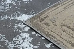 Tapis DE LUXE moderne 628 Ornement vintage - Structural gris / or