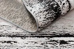 Tapis DE LUXE moderne 634 Cadre vintage - Structural gris / rose