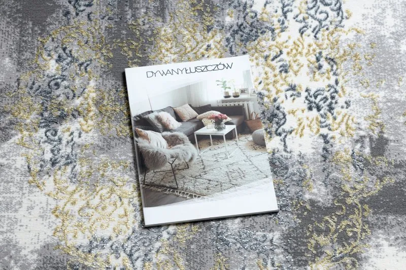 Tapis DE LUXE moderne 6754 Ornement vintage - Structural crème / or