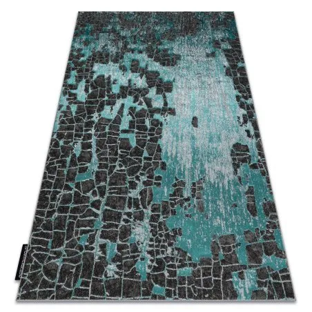Tapis DE LUXE moderne 2079 vintage - Structural vert / anthracite