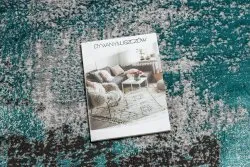 Tapis DE LUXE moderne 570 vintage - Structural vert / anthracite