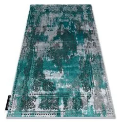 Tapis DE LUXE moderne 6827 Abstraction, vintage - Structural vert / gris