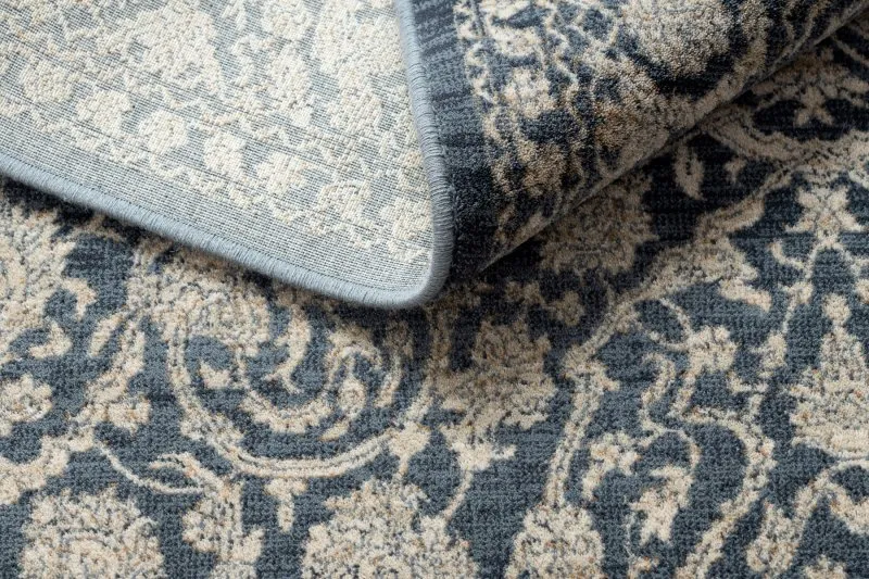 Tapis NAIN Ornement vintage 7557/51944 beige / bleu foncé