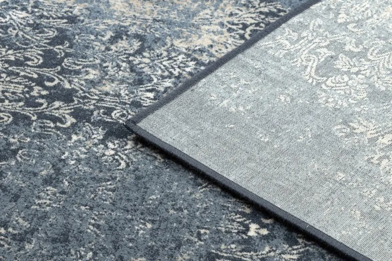 Tapis NAIN Rosette vintage 7010/50911 bleu foncé / beige