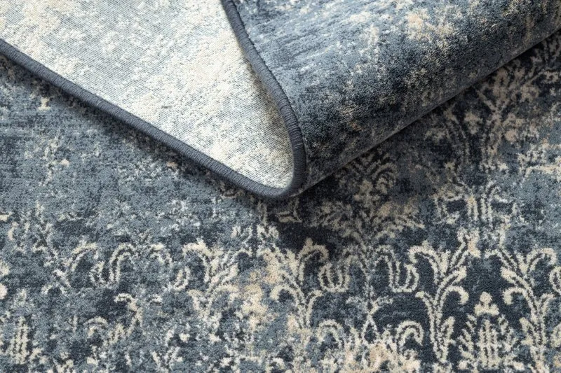 Tapis NAIN Rosette vintage 7010/50911 bleu foncé / beige
