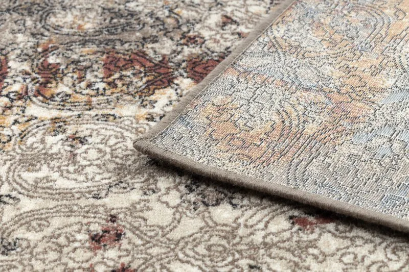 Tapis NAIN Ornement vintage 7700/51922 beige / bleu foncé / terre cuite
