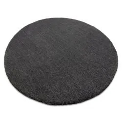 Tapis moderne lavable LATIO 71351100 cercle gris