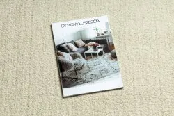 Nowoczesny dywan do prania LATIO 71351056 koło krem