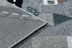 Tapis FUN Route pour enfants, rue, animaux gris