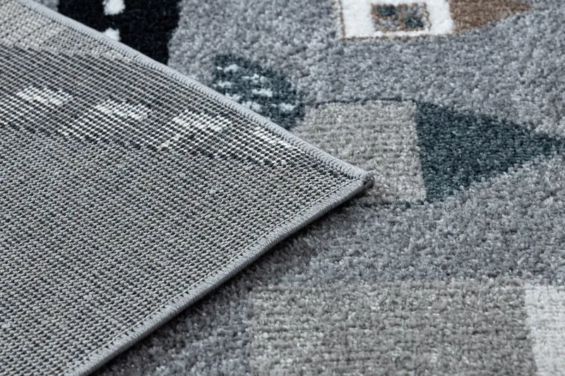 Tapis FUN Route pour enfants, rue, animaux gris