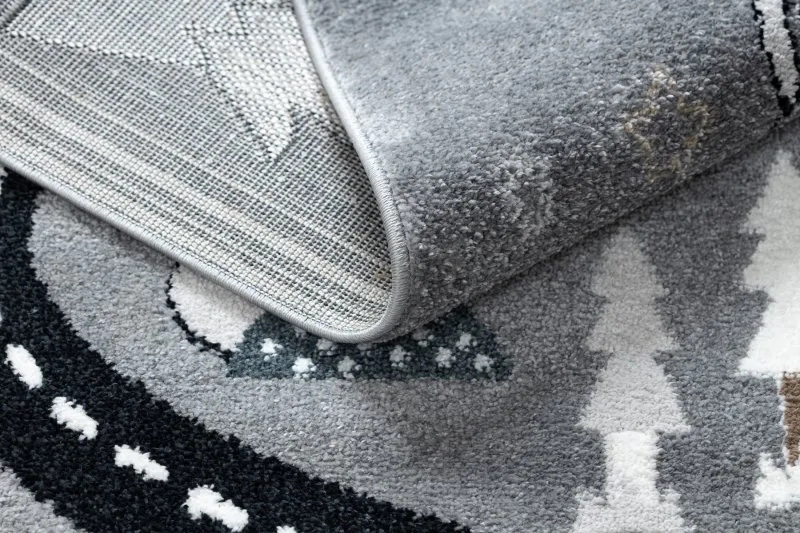 Tapis FUN Route pour enfants, rue, animaux gris