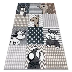 Tapis FUN Pets pour enfants, animaux gris