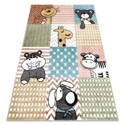 Tapis FUN Pets pour enfants, animaux coloré mutli