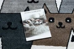 Tapis FUN Gatti pour enfants, chats animaux coloré mutli