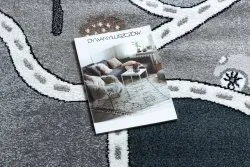 Tapis FUN Strade pour enfants, rue, ville gris