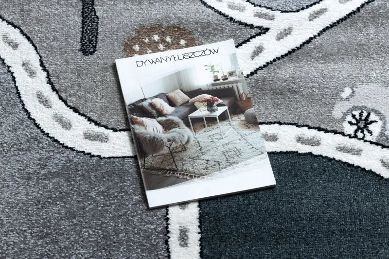 Tapis FUN Strade pour enfants, rue, ville gris
