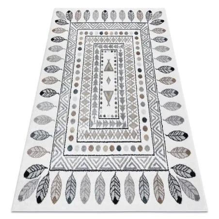 Tapis FUN Teepee pour enfants, indien, cadre crème