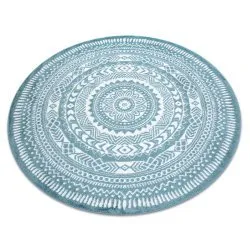 Tapis FUN Napkin, serviette de table cercle - bleu